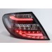 Mercedes C Class W204 07-11 Black Face Light Bar LED Tail Lamp
